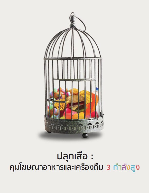 ปลุกเสือ - คุมโฆษณาอาหารและเครื่องดื่ม 3 กำลังสูง